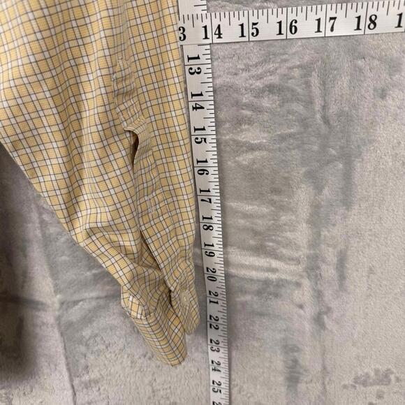 Brooks Brothers Non-Iron Dress Shirt Men’s S Yellow Check 100% Cotton Classic FT - Picture 9 of 9